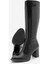 Kadın Fermuarlı Kalın Topuklu Çizme Lovet Siyah 9