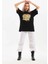 Unisex Baskılı Oversize T-Shirt - Siyah 8
