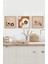 🏷️ 🍮 Kahve & Tatlı Temalı 3’lü Tablo Seti | Modern Stil | Uv Baskı – Mdf – Ahşap Çerçeve KR4047 23 x 23 1