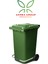 Plastik Metal Pedallı Çöp Konteyneri 240 Litre Konteyner - Isıya Dayanıklı Malzeme Çöp Kutusu 1