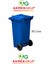 Akmex Plastik Çöp Konteyneri 60 Litre Konteyner - A Isıya Karşı Dayanıklı Malzeme 1