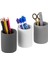 Dekoratif Beton Kalemlik 3’lü Set | Minimalist Organizer, Vazo, Saksı ve Diş Fırçalık 3