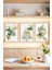 🌿doğal Yeşil Yapraklar Temalı Çerçeve Görünümlü 3’lü Tablo Seti ✨ CRVS1102 21 x 30 1