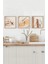 🖼️ Rustik Sofraların Zarafeti – Mdf Çerçeveli 3'lü Dekoratif Tablo Seti KR4065 23 x 23 4