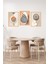 🖼️ Modern Geometrik 3’lü Çerçeve Görünümlü Tablo Seti 🌟 CRVS1134 21 x 30 2