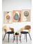 🖼️ Modern Geometrik 3’lü Çerçeve Görünümlü Tablo Seti 🌟 CRVS1134 21 x 30 3