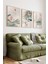 🌸 Japon Esintili Lotus ve Japon Balığı Temalı 3'lü Mdf Çerçeveli Tablo Seti 🌸 CRV1042 32 x 42 1