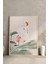 🌸 Japon Esintili Lotus ve Japon Balığı Temalı 3'lü Mdf Çerçeveli Tablo Seti 🌸 CRV1042 32 x 42 3