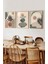 🖼️ Modern Çerçeveli 3'lü Tablo Seti – Minimalist Geometrik Tasarım CRV1058 23 x 32 2