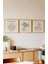 Ahşap Çerçeveli Mdf Kare Tablo Seti Salon ve Oturma Odası Için KR4018 23 x 23 3