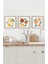 🟠 Meyve Bahçesinden Mutfaklara Neşe – 3'lü Mdf Limon, Nar ve Şeftali Tablo Seti 🍋🍊🍑 KR4061 23 x 23 4