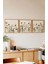 Ahşap Çerçeveli Mdf Kare Tablo Seti Salon ve Oturma Odası Için KR4032 23 x 23 3
