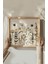Ahşap Çerçeveli Mdf Kare Tablo Seti Salon ve Oturma Odası Için KR4032 23 x 23 7