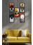 Modern Style Dekorize Mdf 5 Parça Çerçeve Görünümlü Tablo Set 10201 10 x 20 1