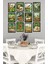 Dekorize Mdf Tablo Seti 12 Parça - Salon Oturma Odası Için Duvar Dekoru Çerçeve Görünümlü Onk 1033 13 x 17 4