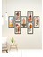 Modern Style Dekorize Mdf 7 Parça Çerçeve Görünümlü Tablo Set 10203 10 x 20 3