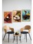 🖼️ 3'lü Çerçeve Görünümlü Tablo Seti – Kahve & Çikolata Temalı CRVS1013 13 x 17 3