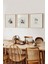 🏷️ 🖤 Karakalem Stil 3’lü Tablo Seti | Mutfak Temalı | Uv Baskı – Mdf – Ahşap Çerçeve KR4052 23 x 23 3