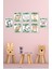 Notpa Dekorize Mdf 8 Parça 3 mm Çerçeve Görünümlü Çocuk Odası Için Sevimli Hayvanlar 17 cm 3