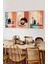 ☕ Renkli Kahve Temalı 3'lü Çerçeveli Tablo Seti – Mdf Uv Baskı (23X32 / 32X42 / 42X62 Cm) CRVS1009 23 x 32 2