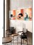 ☕ Renkli Kahve Temalı 3'lü Çerçeveli Tablo Seti – Mdf Uv Baskı (23X32 / 32X42 / 42X62 Cm) CRVS1009 23 x 32 5