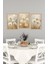 Dekorize Mdf Tablo Seti 3 Parça 3 mm - Salon Oturma Odası Için Bohem Duvar Dekoru 3043 13 x 17 2
