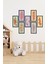 Modern Style Dekorize Mdf 7 Parça Çerçeve Görünümlü Tablo Set 10209 10 x 20 1