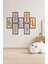Modern Style Dekorize Mdf 7 Parça Çerçeve Görünümlü Tablo Set 10209 10 x 20 3