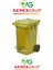 Akmex Tıbbi Atık Plastik Pedallı Çöp Konteyneri 90 Litre Konteyner - A Isıya Karşı Dayanıklı- 1