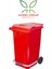 Plastik Metal Pedallı Çöp Konteyneri 240 Litre Konteyner - Isıya Dayanıklı Malzeme Çöp Kutusu 1