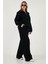 Pamuklu Oversize Fit Yarım Fermuarlı Yaka Uzun Kollu Triko Takım Bayan Takım 68351218 3