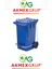Akmex Tıbbi Atık Plastik Pedallı Çöp Konteyneri 90 Litre Konteyner - A Isıya Karşı Dayanıklı- 1