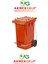 Akmex Tıbbi Atık Plastik Pedallı Çöp Konteyneri 60 Litre Konteyner - A Isıya Karşı Dayanıklı- 1