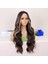 Kumral Balköpüğü Işıltılı Dalgalı Uzun Tül Peruk 2