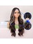 Kumral Balköpüğü Işıltılı Dalgalı Uzun Tül Peruk 4