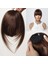 Yoğun Gerçek Saç Perçem - Kahverengi 4