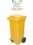 Plastik Metal Pedallı Çöp Konteyneri 120 Litre Konteyner - Isıya Dayanıklı Malzeme Çöp Kutusu 1