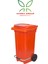 Plastik Metal Pedallı Çöp Konteyneri 120 Litre Konteyner - Isıya Dayanıklı Malzeme Çöp Kutusu 1