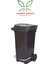 Plastik Metal Pedallı Çöp Konteyneri 120 Litre Konteyner - Isıya Dayanıklı Malzeme Çöp Kutusu 1
