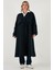 Oversize Fit Kruvaze Yaka Düğmeli Kemerli Uzun Trençkot Bayan Trençkot 6839476 2