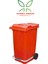 Plastik Metal Pedallı Çöp Konteyneri 240 Litre Konteyner - Isıya Dayanıklı Malzeme Çöp Kutusu 1