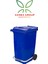 Plastik Metal Pedallı Çöp Konteyneri 240 Litre Konteyner - Isıya Dayanıklı Malzeme Çöp Kutusu 1