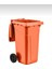Mck Tıbbı Atık Plastik Çöp Konteyneri 120 Litre Konteyner - A Isıya Karşı Dayanıklı- Turuncu 1