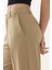 Kadın Viskon Karışımlı Straight Leg Pantolon Natural 5
