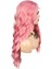 Pembe Dalgalı Tül Peruk 4
