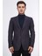 Slim Fit Mono Yaka Mor Astarsız Yünlü Tek Ceket 2