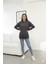 Üç Iplik Kanguru Cep Sweatshirt Pembe 2
