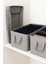 1 Adet 45X30X20 Çelik Çerçeveli Katlanabilir Dolap Içi Raf Düzenleyici Saklama Kutusu Organizer hurç 4