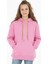 Kız Çocuk Sweatshirt Kışlık Şardonlu Cepli Kapüşonlu 1