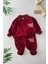 Make It All Kabartma Baskılı Erkek Çocuk 2 li takım - Bordo 1